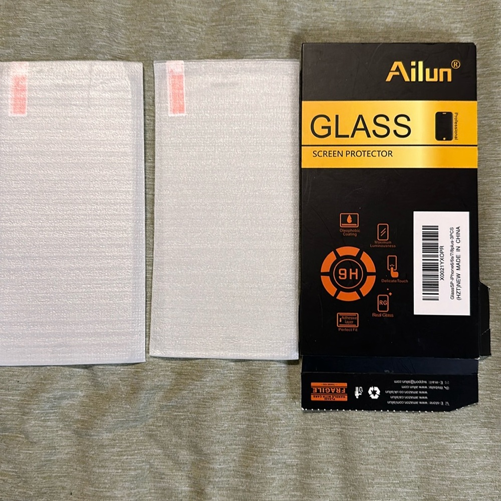 2 Tempered glass screen protectors